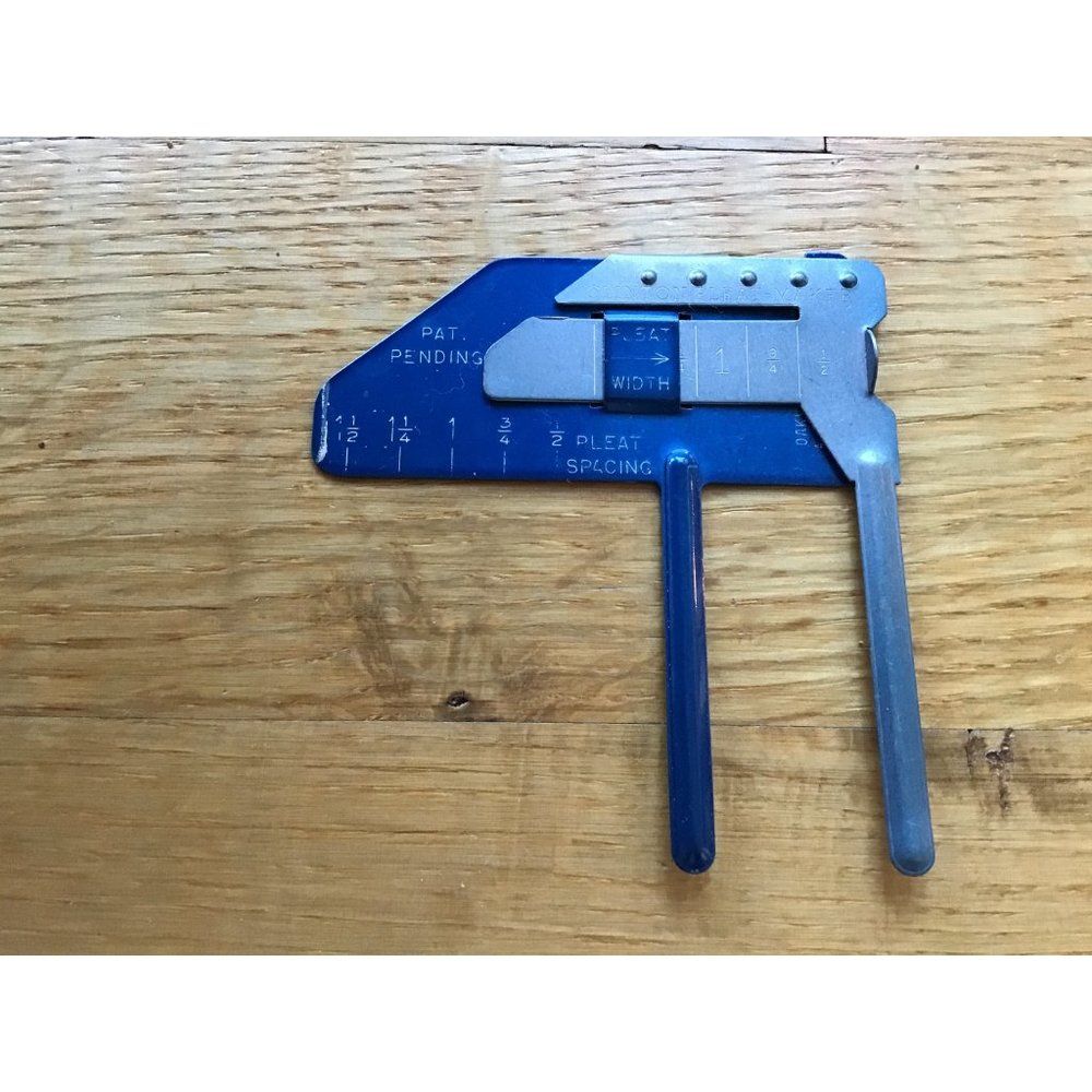 Vintage  60's Clinton Pleat Maker Stainless Steel Tool Made in USA